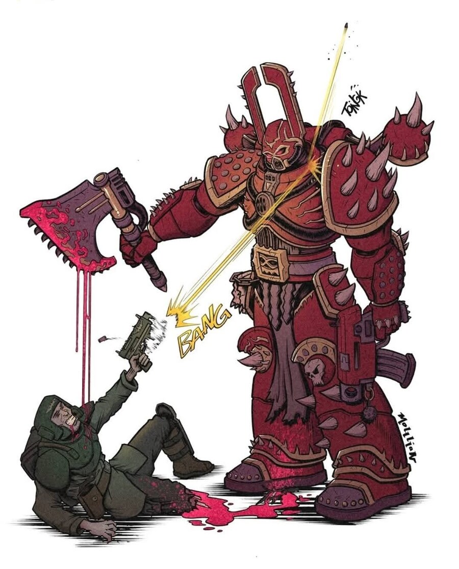 부대 구호를 외치는 워해머 스페이스 마린들.JPG_12.jpg