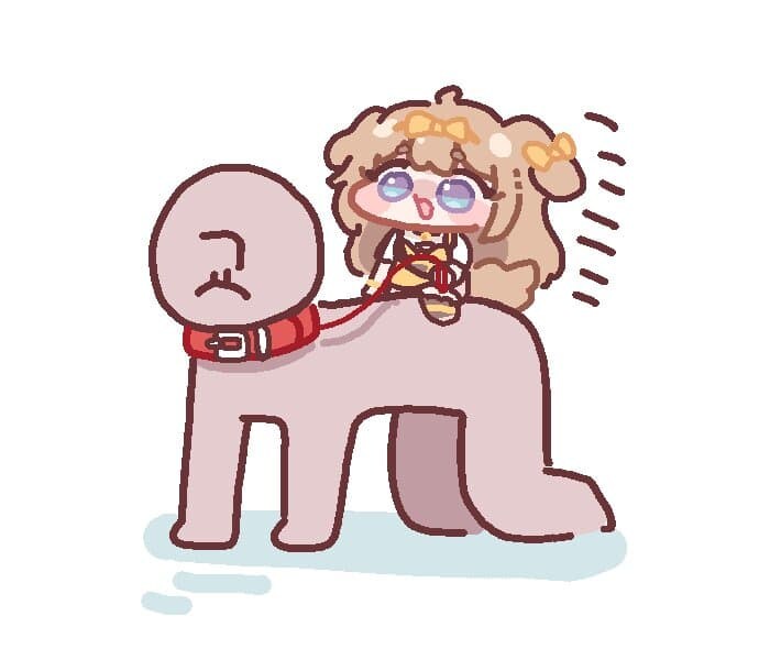 트릭컬)버터랑 산책하는 교주_1.jpg