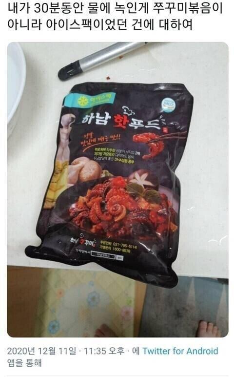 30분동안 녹인 냉동 쭈꾸미 볶음의 정체.jpg_1.jpg