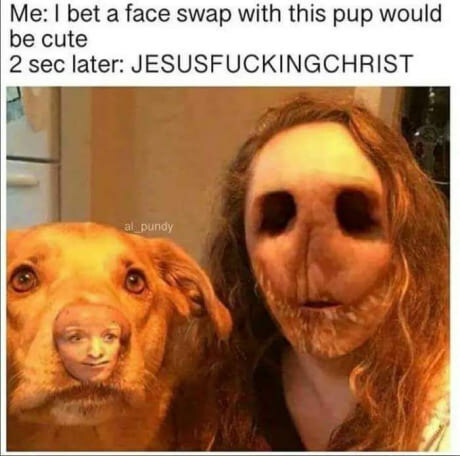 약공포)강아지와 얼굴을 바꿔보았는데.jpg_1.jpg