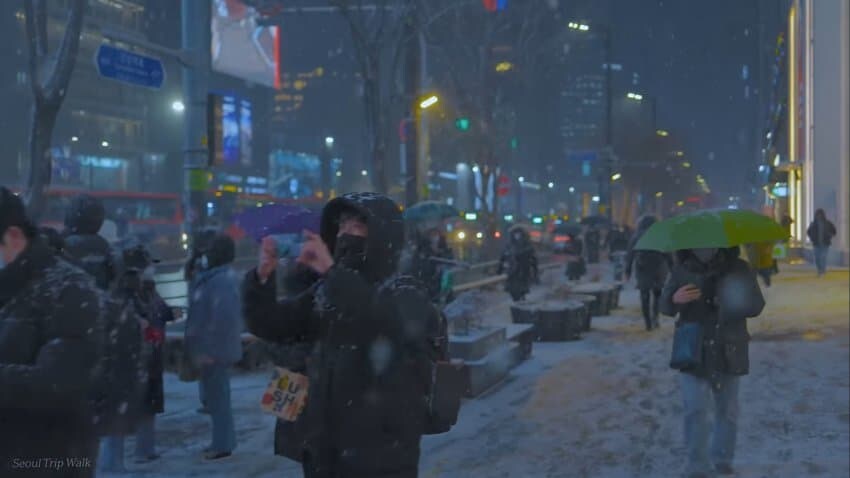 남미 소녀의 겨울 서울 풍경 감상_1.jpg
