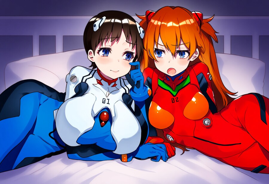 AI) TS당한 신지에게 치근덕 거리는 에반게리온의 아스카_3.png