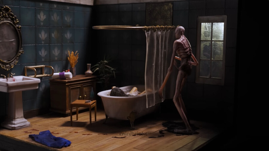 어둠의 존재가 자신을 노리는지도 모르고 속 편히 목욕하는 누나_10.jpg