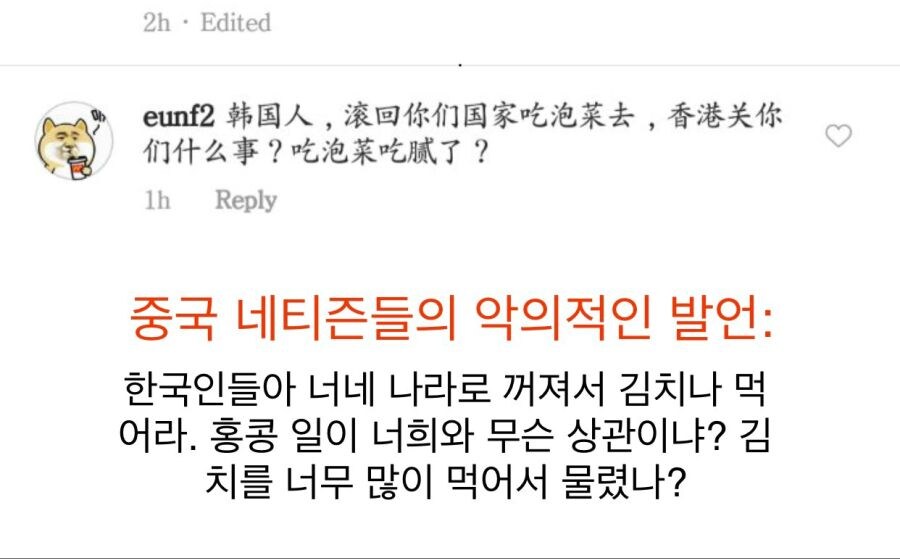 중국 네티즌의 악의적인 댓글을 본 한국인들_1.jpg
