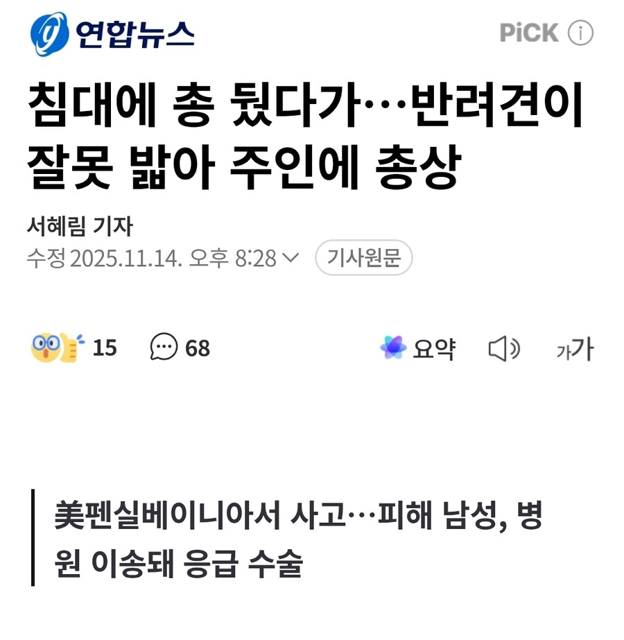 반려견한테 총 맞은 주인...news_1.jpg