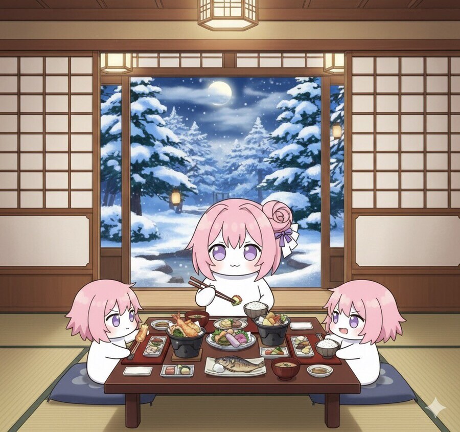 온천에 놀러온 도로롱 가족_4.jpg