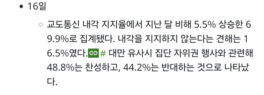 日, 대만에 대한 집단 자위권 행사에