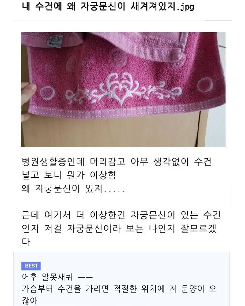 내 수건에 왜 자궁문신이 새겨져있지?_1.jpg