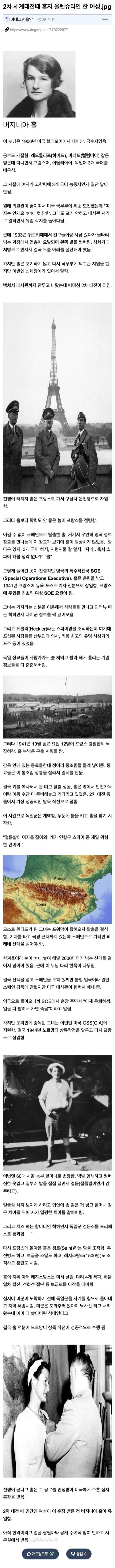 2차 세계대전때 혼자 울펜슈타인 한 여성.jpg_1.jpg