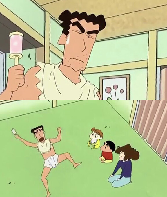 짱구 아빠 신형만이 귀저기 짜고 따야따야 함._1.jpg