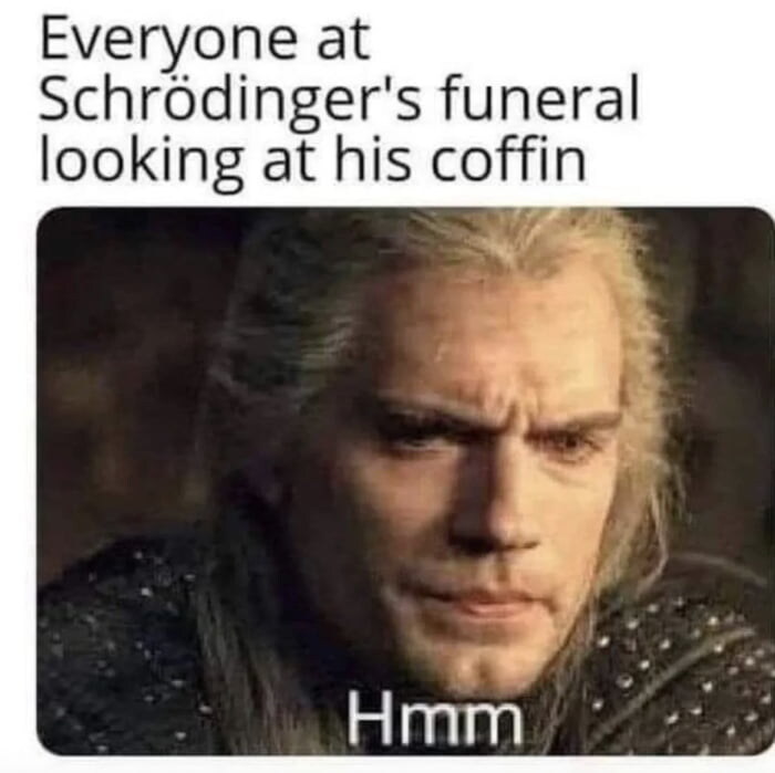 슈뢰딩거의 장례식에 참석한 조문객들 표정_1.jpg