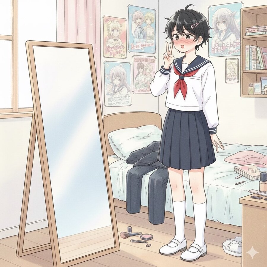 귀여운 여장남자가 순식간에 쓰레기가 되는 과정_1.jpg