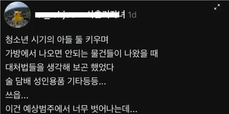 청소년 아들 가방에서 나온 물건_1.jpg