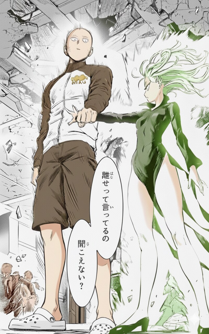 원펀맨 사이타마 vs 타츠마키 컬러 이미지들_1.png