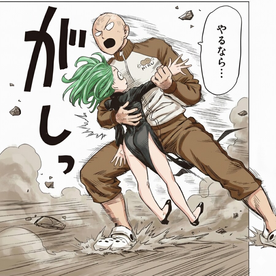 원펀맨 사이타마 vs 타츠마키 컬러 이미지들_2.png