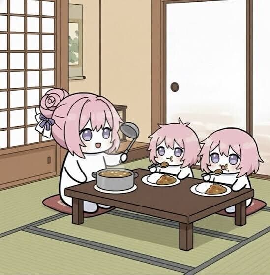 맘마 먹는 도로롱 가족_1.jpg