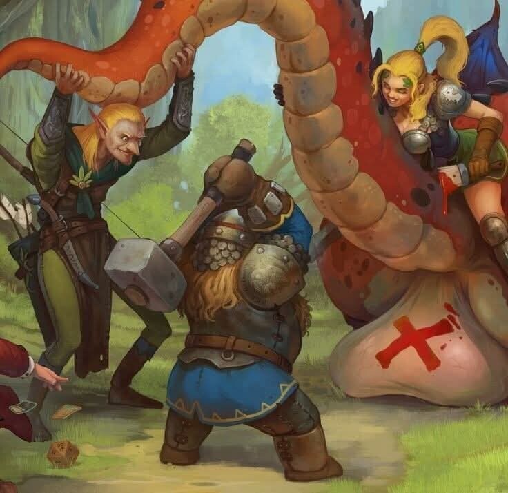 드래곤의 급소를 노리는 모험가 파티.jpg_1.jpg