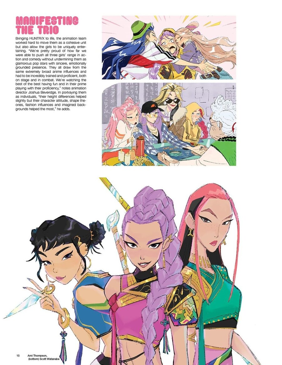 케데헌) 아트북에서 공개된 헌트릭스 초기 컨셉 아트.jpg_1.jpg