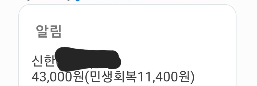 으아니 진짜 내 민생지원금이 사라졌잖아_1.jpg