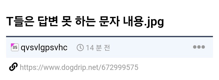 T가 답변 못하는 문자 내용이래.jpg_1.jpg