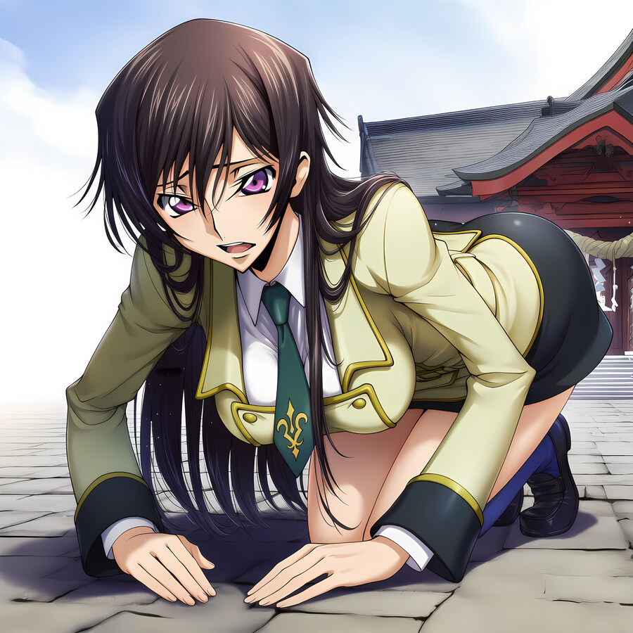 AI) 코드기어스에서 나나리를 구해달라고 스자쿠에게 애원하는 TS를르슈_1.jpg