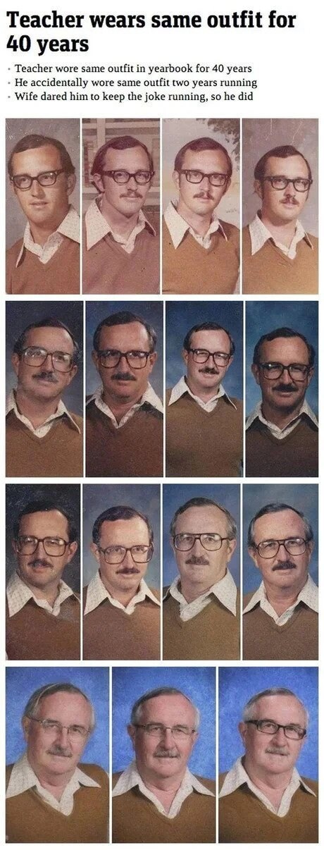 40년동안 졸업앨범 같은 옷 입고 찍은 교사_1.jpg