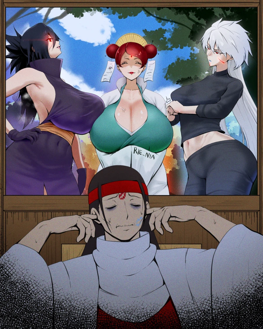 나루토) 초대 호카게 센쥬 하시라마는 여자들 때문에 너무 괴롭다._1.webp