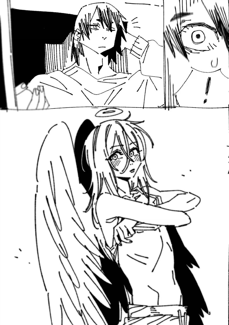 체인소맨 옷갈아입는 천사를 본 아키_1.webp