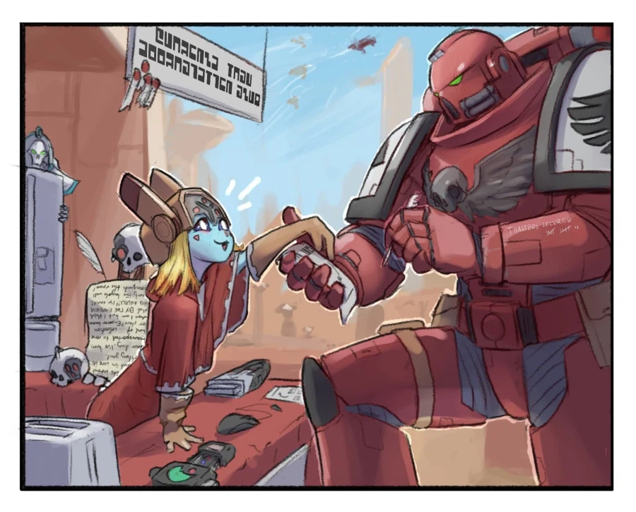 전쟁이 사라진 평화로운 워해머40K 세상_2.webp