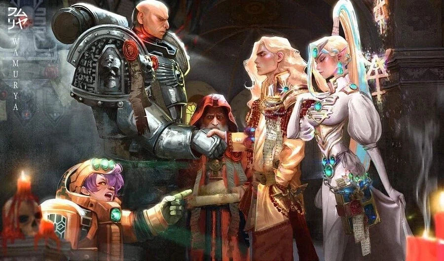 인류와 외계인들이 평화협정을 맺은 워해머 세계의 모습_1.webp