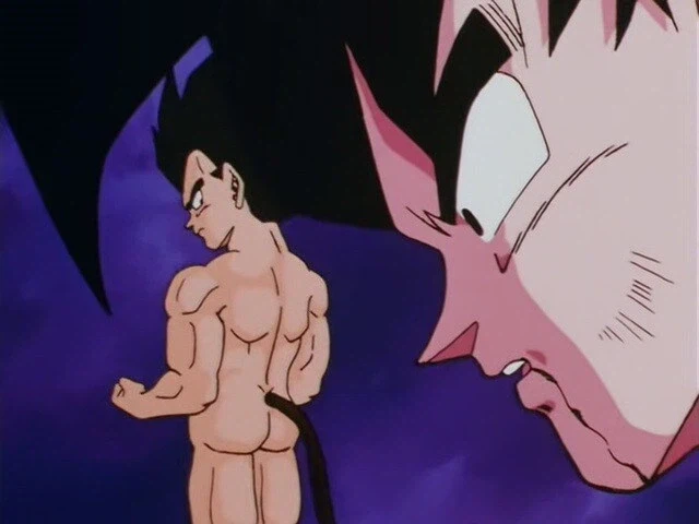 드볼 구애니에 나온 손오공이 베지터를 생각하는 장면_1.webp