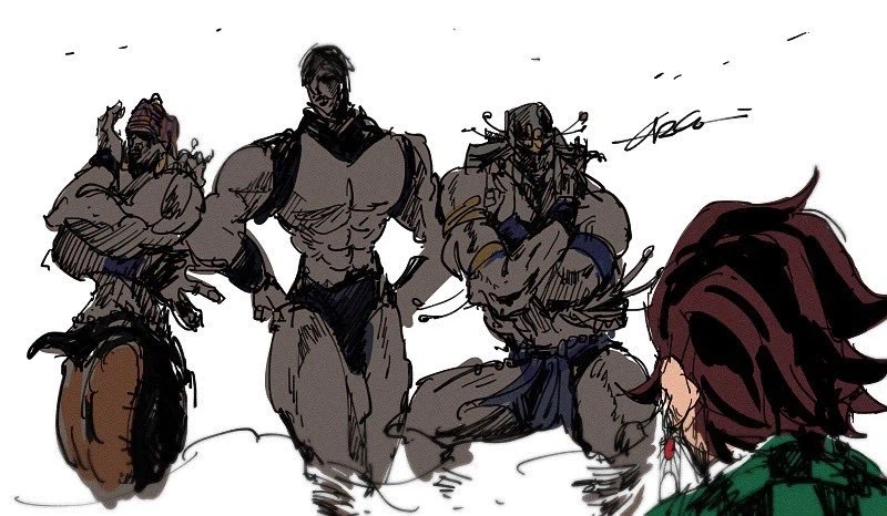 귀멸)주들의 도움을 받는 탄지로. -만약에-_1.webp