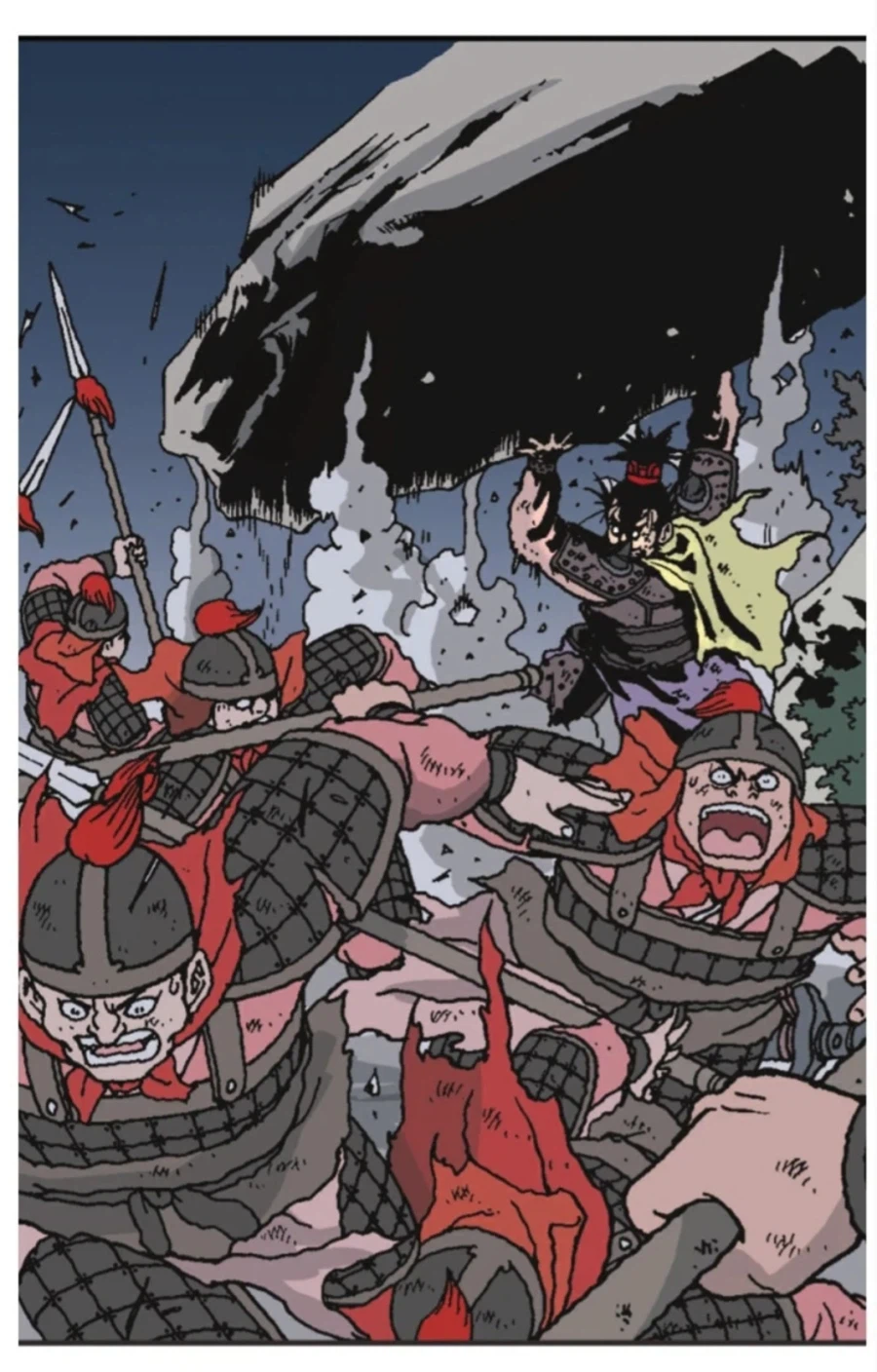 적의 우두머리가 혼자 남아 지쳐있는 상태로 울고 있던 상황_3.webp