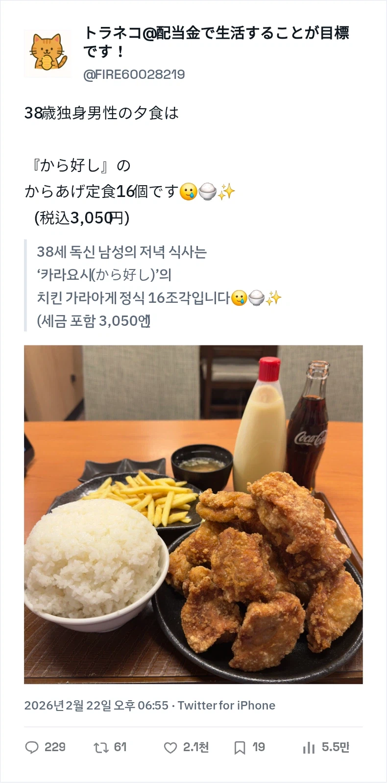 일본의 3만원 치킨 가라아게 정식_1.webp