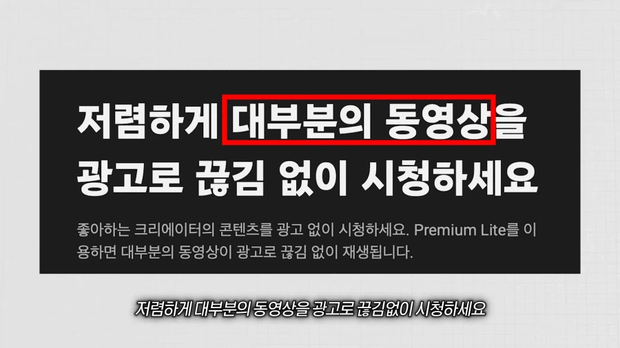 유튜브) 기괴한 유튜브 프리미엄 라이트 요금제_5.webp