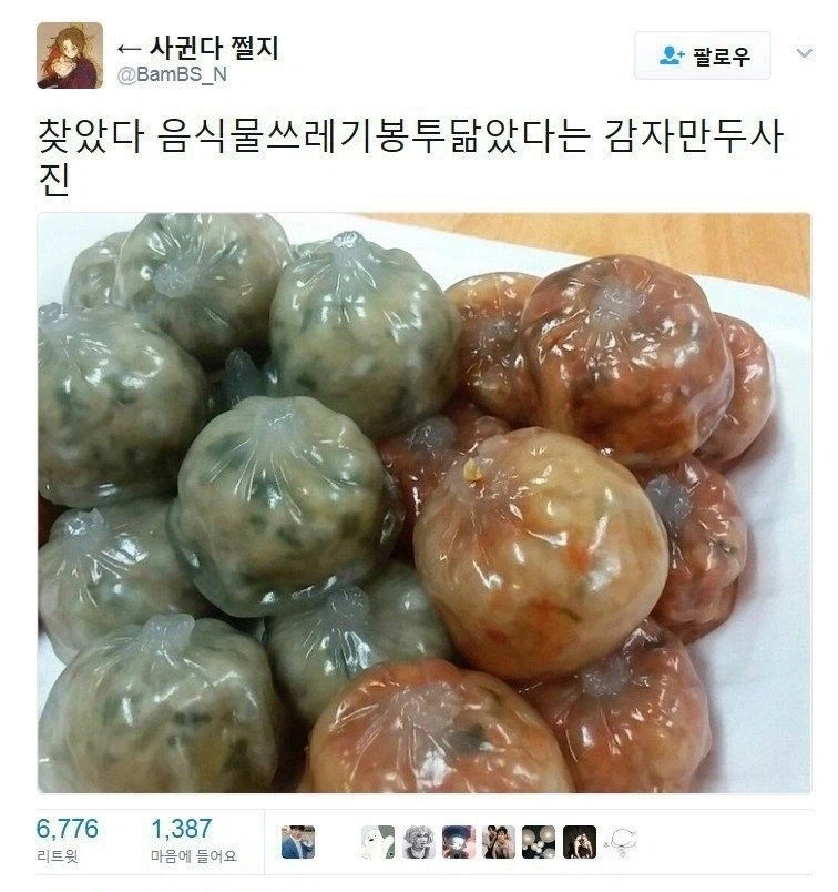 음쓰봉투 닮았다는 만두 사진.jpg_1.webp