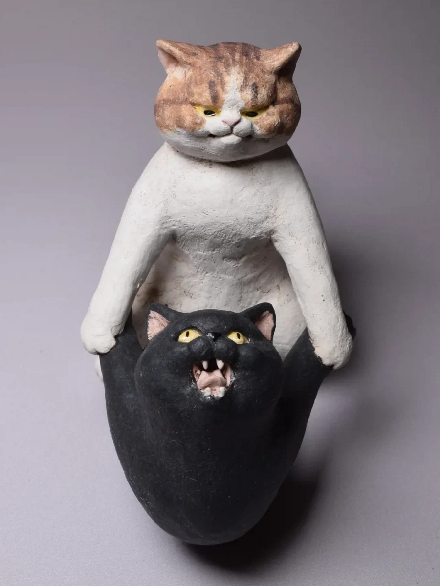 지점토 장인의 고양이 작품..._2.webp