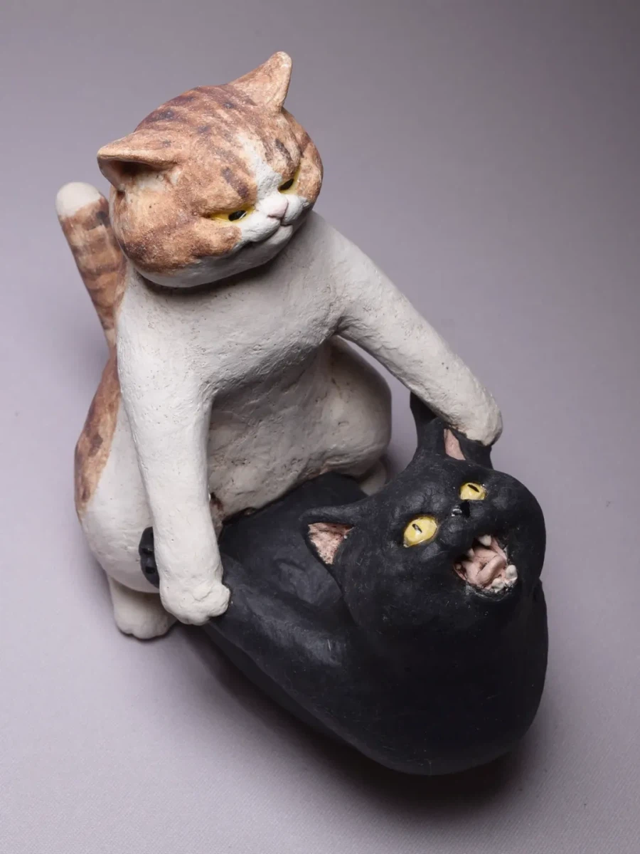지점토 장인의 고양이 작품..._4.webp