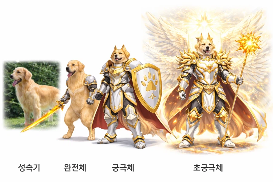 지피티야 골댕이가 디지몬처럼 진화하면 어떻게됨?_2.webp