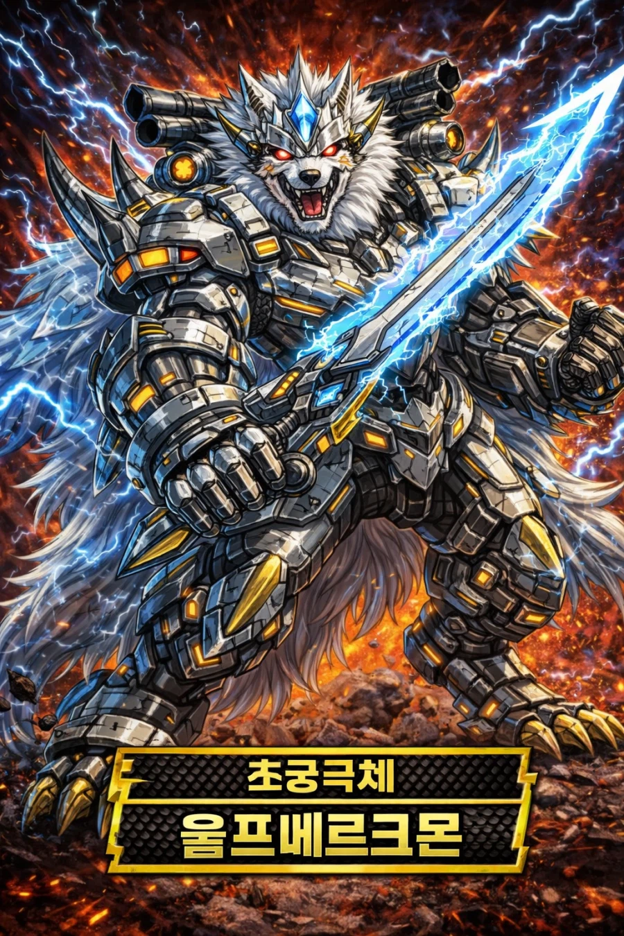 지피티야 사진속 흰둥이가 디지몬처럼 진화하면 어떻게됨?_4.webp