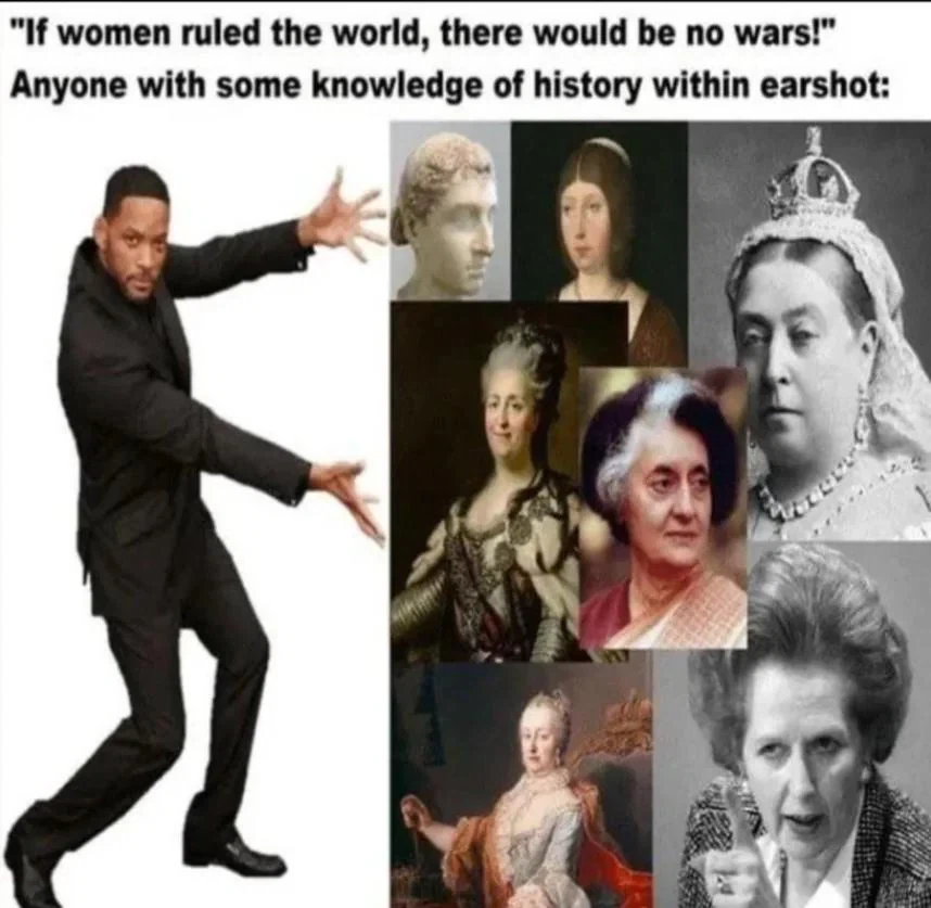 ? : 여자가 권력을 갖게된다면 전쟁도 없고 평화로울걸?_1.webp