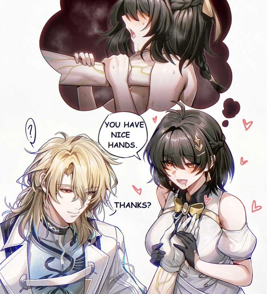 [명조] 루크의 늠름한 손을 칭찬하는 방랑자.jpg_1.webp