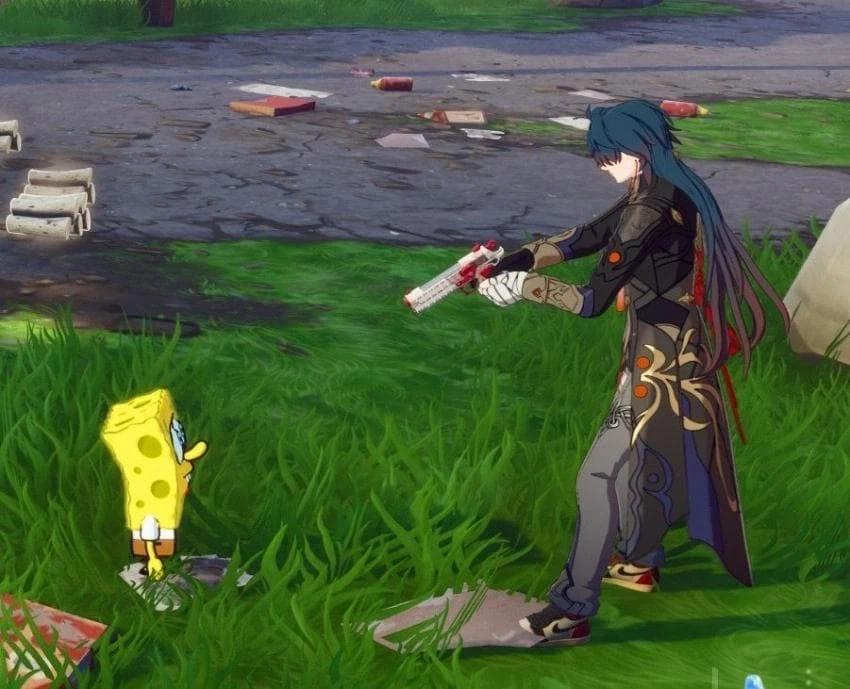 스폰지밥과 모바일 게임 캐릭터가 만나는 그곳..._1.webp