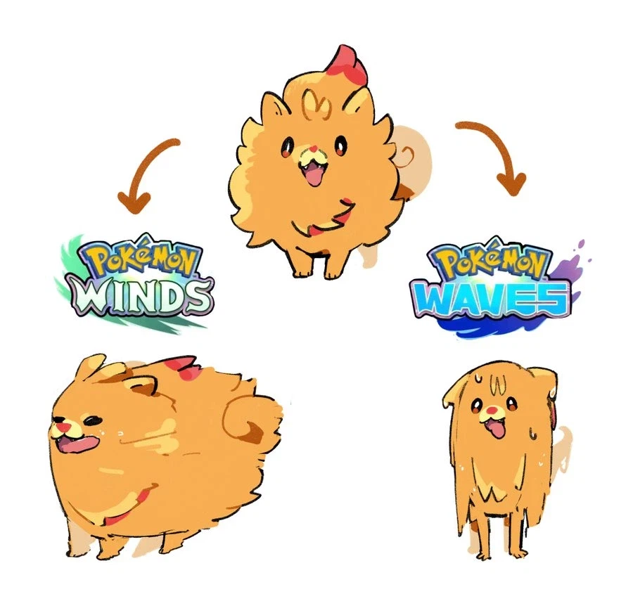 포켓몬스터 풍파 버전의 불꽃타입 스타팅 취급_1.webp