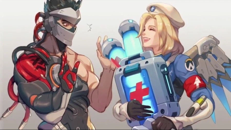 옵치 메르시x겐지 커플이 말이되는게_1.webp