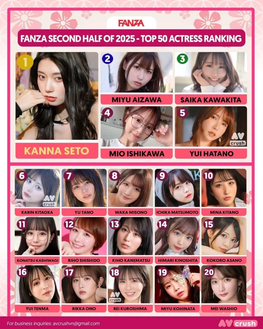 25년 하반기, 판매랭킹에 따른 일본 여배우 TOP50_1.webp