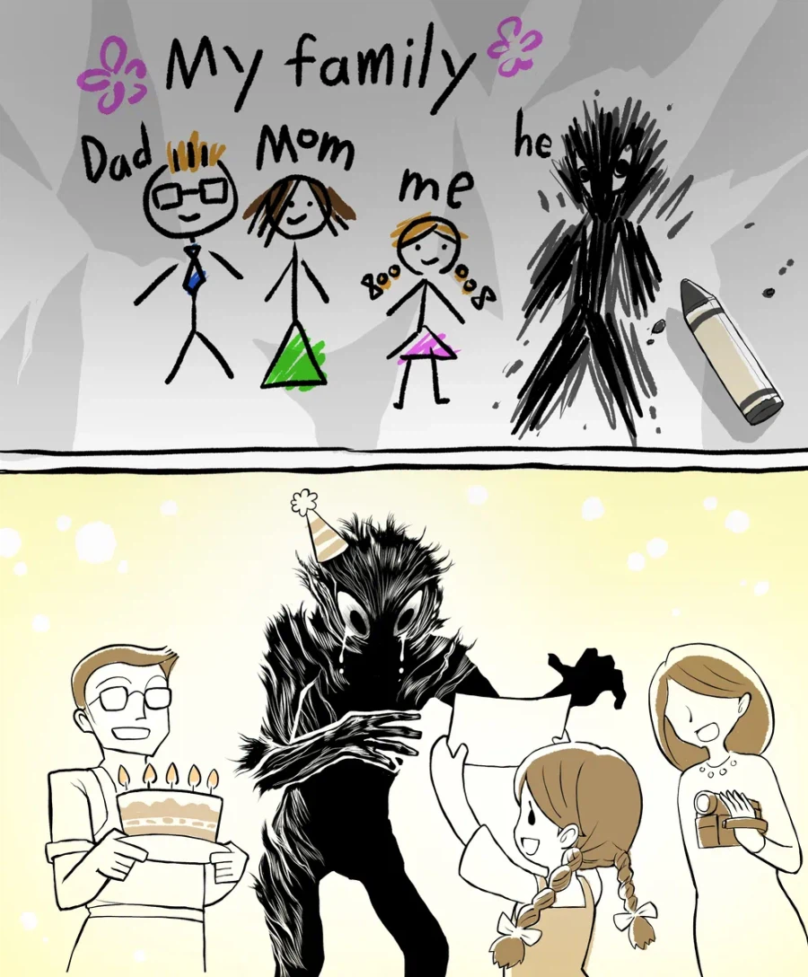 여자아이가 그린 무서운 괴물 그림_1.webp