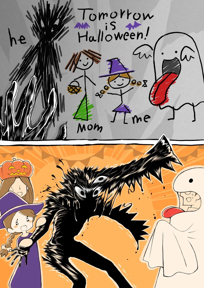 여자아이가 그린 무서운 괴물 그림_4.webp