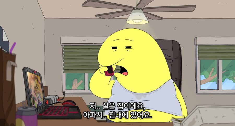 거짓 병가내고 신작겜 즐기면 생기는일_22.png