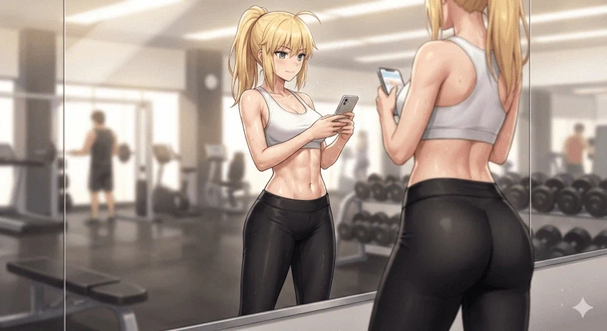 페이트) 헬스를 시작한 세이버 아르토리아.ai_2.webp